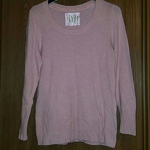 Pink scoop neck sweater